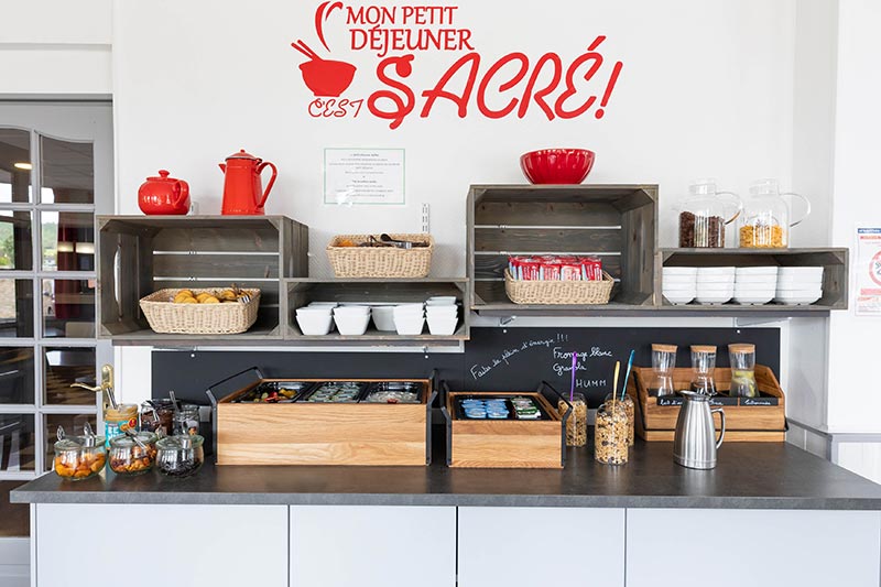 Buffet du petit-déjeuner de l'hôtel