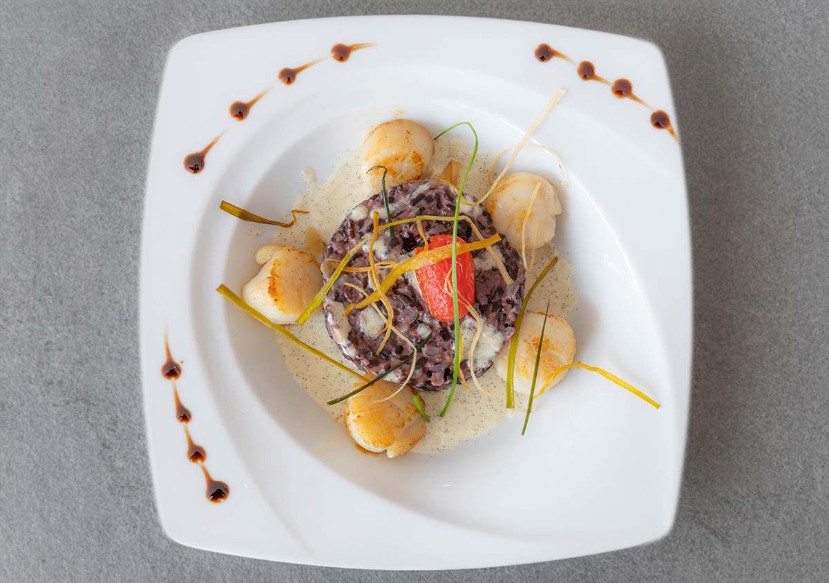 Plat dressé au restaurant de l'Ormichal